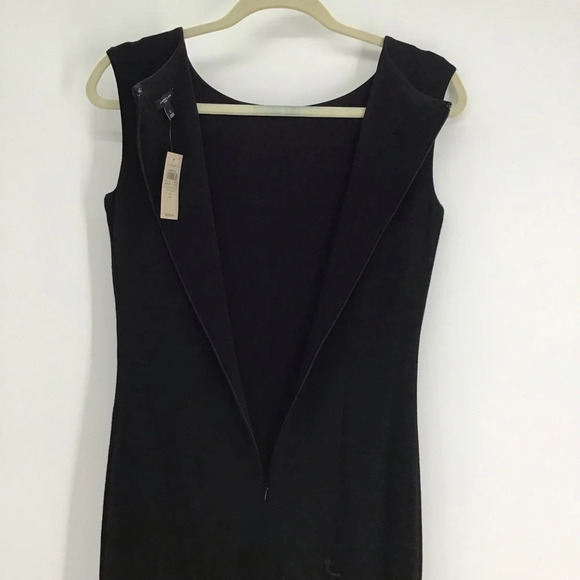 Ann Taylor Wool Blend Sequined Sheath Party Cocktail Dress NWT Black Size 2 - Picture 8 of 10